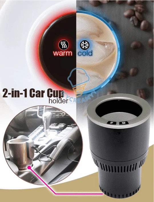 2 in 1 Electric Car Cup Holder